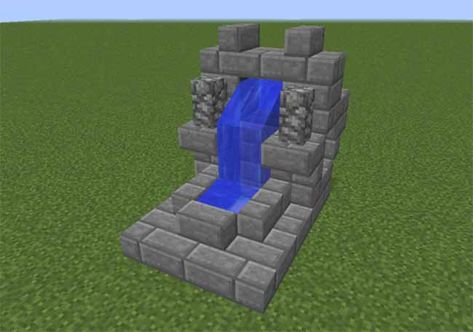 10 Minecraft Fountain Design Ideas and Examples - EnderChest Minecraft Fountain, Minecraft Building Blueprints, Minecraft Challenges, Minecraft Wall, Minecraft Mansion, Minecraft Interior Design, Easy Minecraft Houses, Cool Minecraft Houses, Minecraft Furniture