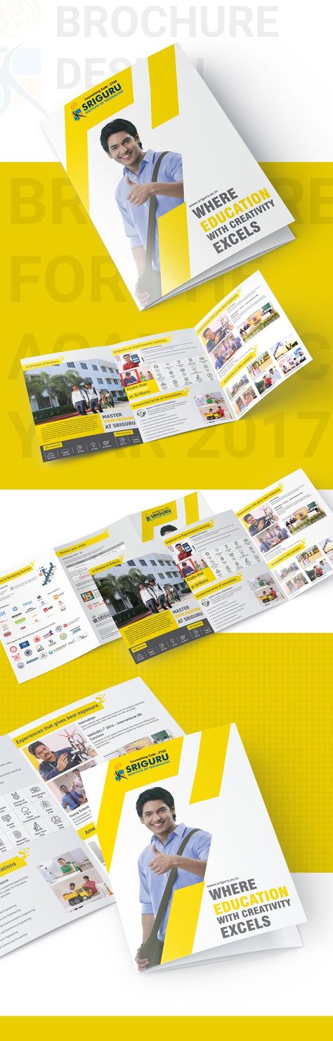 A Balanced and well executed design for a College Brochure College Brochure Design, College Brochure, Brochure Cover Design, Brochure Design Creative, Brochure Design Layout, Graphic Design Brochure, Creative Brochure, Brochure Cover, College Design