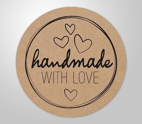 50 x high-quality labels "handmade with love" round high adhesive strength 4 cm stickers : Amazon.de: Home & Kitchen Stickers Amazon, Handmade Stamps, Love Stickers, Handmade With Love, Home Kitchen, With Love, Stamp, High Quality