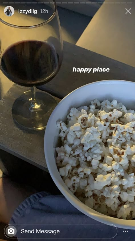 Popcorn And Wine Aesthetic, Popcorn And Wine, Mini Dessert Cups, Story Insta, Healthy Foodie, Dessert Cups, Good Healthy Recipes, Food Diary, Happy Place