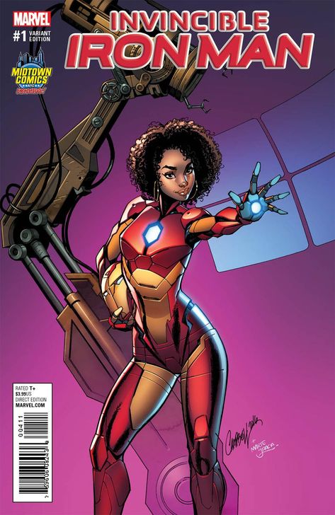 Is This Where Marvel NOW! Turns Things Around? The Advance Reorders Chart Black Avengers, Riri Williams, David Marquez, Invincible Iron Man, Black Superman, Black Heroes, Iron Men 1, Black Superheroes, Iron Man Comic