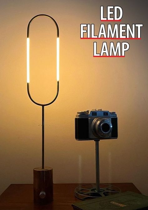 lonesoulsurfer shares how to make an LED filament lamp which is diffused using some plastic,OPAL, coloured tubing. #Instructables#electronics#technology#lighting#retro#light#rays#camera#action#bright light# Electronic Projects Ideas, Diy Led Lighting Ideas, Light Globes, Led Lamp Diy, Filament Lamp, Paracord Bracelet Patterns, Lamp Inspiration, Led Lighting Diy, Edison Light