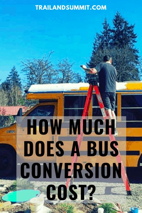 How Much Does a Bus Conversion Cost? Short School Bus, Bus Remodel, School Bus Tiny House, School Bus Camper, School Bus House, Converted School Bus, Converted Bus, Rv Bus, Short Bus