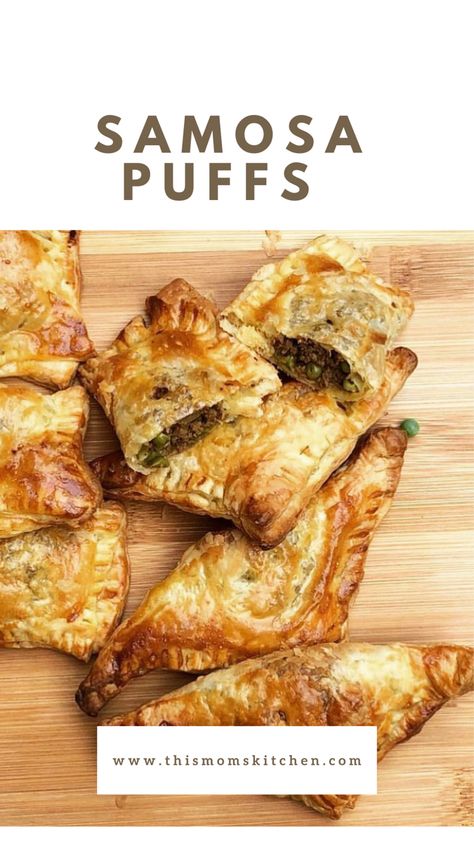 Puff pastry , samosa puffs, samosa recipe Ground Beef Pastry Recipes, Puff Pastry Samosa, Puff Pastry Meat Pies Ground Beef, Beef Pastry Puff, Puff Pastry Ground Beef Recipes, Ground Beef Puff Pastry Recipes, Puff Pastry Beef, Puff Pastry Dinner, Beef Samosa