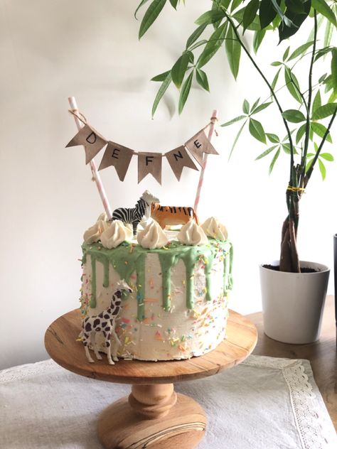 Safari Pasta, Pasta Cake, Safari Party, Girl Birthday, Birthday Cake, Pasta, Cake, Birthday