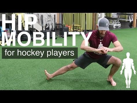 Hockey Stretches, Hockey Exercises, Football Injuries, Dryland Workout, Hockey Workouts, Bodyweight Strength Training, Hip Mobility Exercises, Mobility Training, Boston Hockey