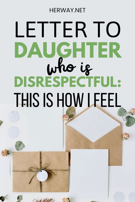 You can‘t take your daughter‘s behavior anymore? We have the best letter to our daughter who is disrespectful, together with some tips on how to write your own. Letter To Daughter, Best Letter, Letter To My Daughter, Creative Writing Tips, Letter To Yourself, Handwritten Notes, Cool Lettering, Sweet Notes, How I Feel