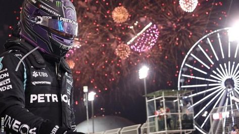 Lewis Hamilton wins in Bahrain after Max Verstappen forced to give up lead - BBC Sport Lewis Hamilton Wins, Red Bull Drivers, Hamilton Wallpaper, Bahrain Grand Prix, Lewis Hamilton Formula 1, Great Comebacks, Australian Grand Prix, Mick Schumacher, Formula 1 Car Racing