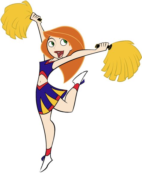 Kim Possible Cheerleader Kim Possible Cheerleader Cartoon Cheerleader, Kim Possible Characters, Kim Possible And Ron, Kim Possible Cosplay, Cheerleader Outfit, Disney Wiki, Cheerleading Outfits, Cartoon Profile Pictures, Kim Possible