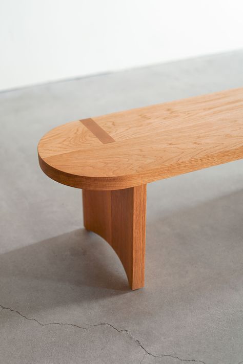 Simple Wood Furniture Design, Minimalist Wooden Furniture, Dining Table Benches, Bench Wood Design, Modern Bench Design, Japanese Bench, Ash Wood Furniture, Plywood Bench, Minimalist Bench