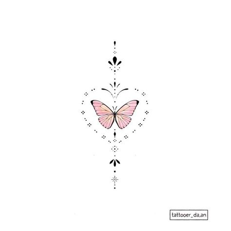 Small Chest Tattoos, On Tattoo, Butterfly Tattoos For Women, Small Pretty Tattoos, Cute Little Tattoos, Cute Tattoos For Women, Discreet Tattoos, Dream Tattoos, Elegant Tattoos