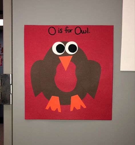 Letter O is for Owl Letter O Owl Craft, O Is For Owl Preschool, Letter O Crafts For Toddlers, O Is For Owl Craft, Letter O Craft, O Craft, O Is For Owl, Owl Preschool, Owl Craft