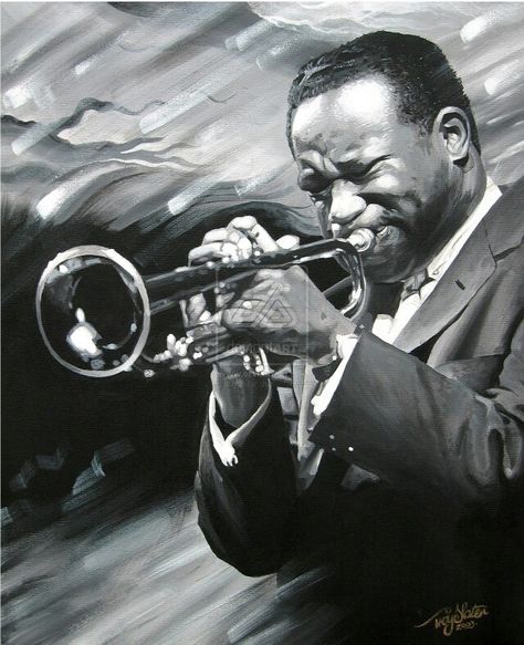 Troy Slater - CLIFFORD BROWN Clifford Brown, Brown Photo, Jazz Art, Cool Jazz, Paintings And Drawings, All That Jazz, Brown Art, Jazz Music, Music Art