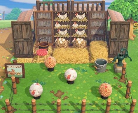 Acnh Cottagecore, Chicken Coop Designs, Deco Nature, Animal Crossing Pocket Camp, Farm Design, New Animal Crossing, Animal Crossing Game, Animal Farm, Island Design