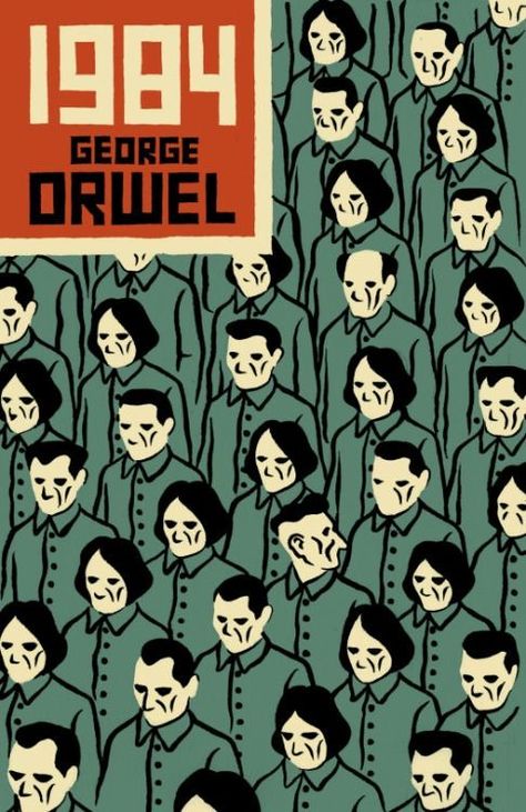 Old Book Cover, 1984 Book, George Orwell 1984, Old Movie, Book Cover Illustration, Vintage Book Covers, Cool Books, George Orwell, Book Posters