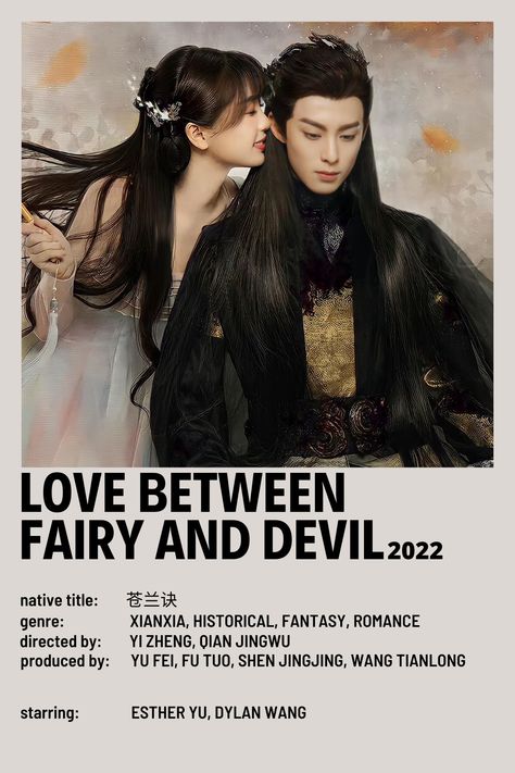 Love Between Fairy And Devil, Chinese Historical Drama, Korean Drama Series, Film Posters Minimalist, Korean Drama Tv, Drama Tv Shows, Drama Ideas, Korean Drama List, Film Posters Vintage