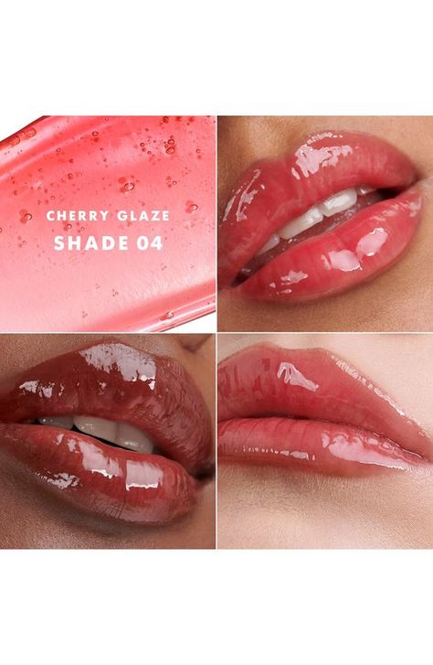 super long sleeves and a droopyish neck. SIZE DOWN Lip Gloss Design Ideas, Shimmery Lip Gloss, Lip Product Photography, Glass Lip Gloss, Smoother Lips, Cherry Glaze, Shine Lip Gloss, High Shine Lip Gloss, Natural Lip Colors