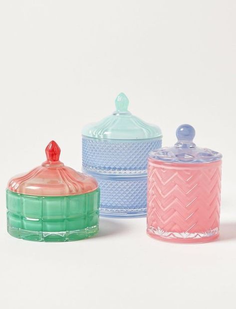 Stacking Storage, Deco Boheme, Preppy Room, Colour Blocking, Cute House, Oliver Bonas, Glass Storage, Room Stuff, Cute Room Decor