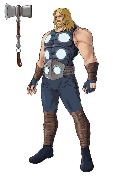 Ultimate Thor Costume Art - Marvel vs. Capcom: Infinite Art Gallery Thor Character Design, Thor Redesign, Ultimate Thor, Thor Characters, Marvel Vs Capcom Infinite, Thor Costume, Capcom Characters, Thor Art, Infinite Art