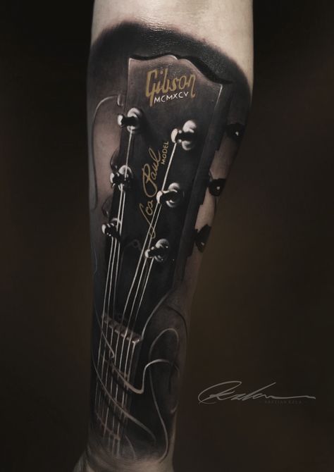 Gibson Guitar Tattoo, Les Paul Tattoo, Bass Guitar Tattoo, Electric Guitar Tattoo, Body Poetry, Jason Tattoo, Fancy Tattoo, Legacy Tattoo, Personal Tattoos