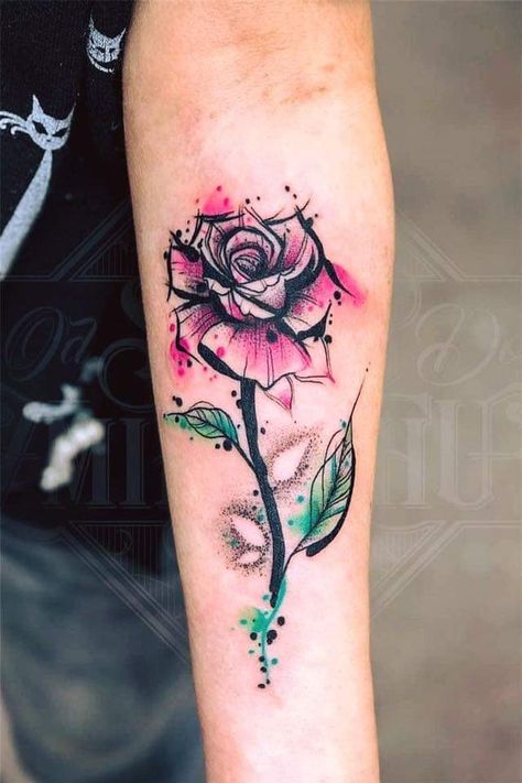 Tatuaje Trash Polka, Watercolor Tattoo Ideas, Tattoo Diy, Tattoo Zeichnungen, Meaningful Tattoos For Women, Inspiration Tattoos, Cat Tattoos, Disney Tattoo, Tattoo Ideas For Women