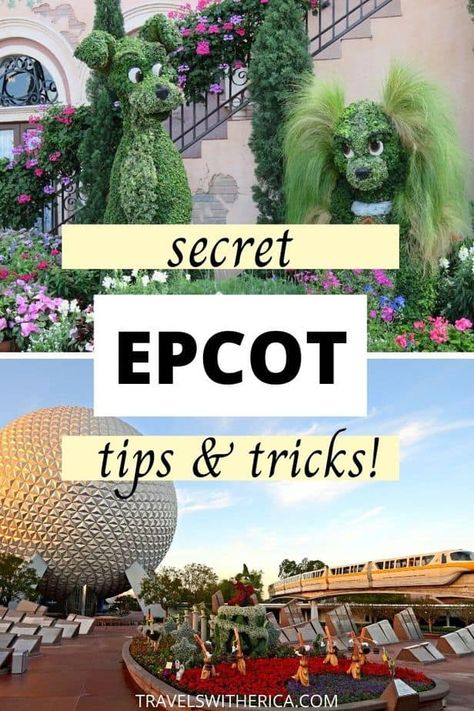 Are you heading to Epcot and wanting to learn all the insider tips and tricks? Click through the best Epcot tips and tricks to have the most magical day at Epcot. Learn how to save money, cut down on time waiting in queues, and other top secret Epcot tips and tricks nobody else is talking about! This guide helps you plan the perfect day at Epcot, so you get more done with less wait time! It is your ultimate guide to Epcot! via @Travels with Erica Epcot Secrets, Epcot Tips, Disney 2025, Florida Trips, Travel Disney, Disneyland Tips, Disney World Florida, Disney World Parks, Us Travel Destinations