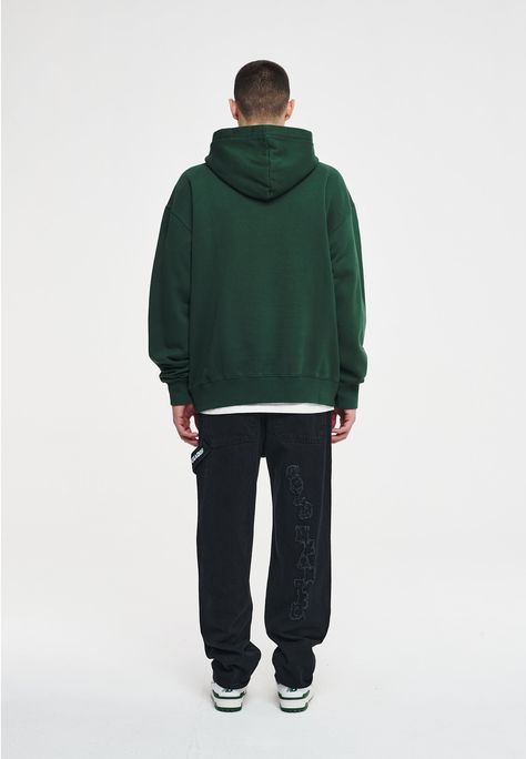 Pegador SIMCO OVERSIZED HOODIE UNISEX - Ikdienas džemperis - washed forest green Oversized Hoodie, Relaxed Fit Jeans, Jeans Boyfriend, Oversize Hoodie, Baggy Jeans, Boyfriend Jeans, Fit Jeans, Black Denim, Forest Green