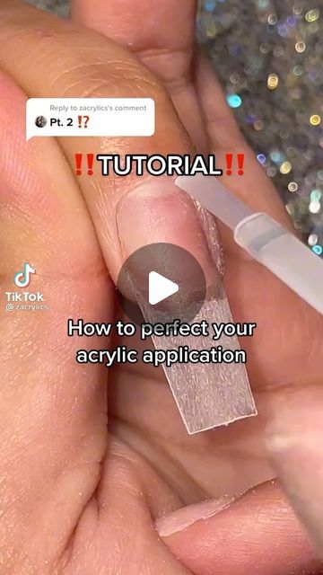 Perfect Acrylic Application, Diy Acrylic Nails At Home Step By Step, Acrylic Nail Application Step By Step, Acrylic Nail Tutorial Step By Step, Acrylic Application Tutorials, Acrylic Nails How To, How To Apply Acrylic Nails, How To Acrylic Nails, How To Do Your Own Acrylic Nails