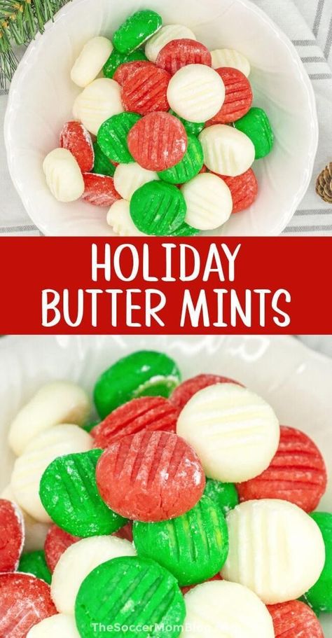 These old-fashioned cream cheese mints are a nostalgic Christmas candy recipe made with just 5 simple ingredients! This classic recipe with a fun holiday twist will be a favorite on your holiday dessert table! Try this recipe today! Christmas Cream Cheese, Cream Cheese Mints Recipe, Old Fashioned Christmas Candy, Classic Christmas Recipes, Christmas Cream, Yummy Candy, Cream Cheese Mints, Butter Mints, Holiday Desserts Table