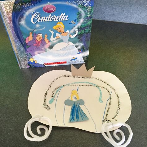 Disney Princess Cinderella carriage craft for preschoolers Cinderella Eyfs Activities, Crafts For Room, Cinderella Crafts, Disney Princess Crafts, Craft Ideas For Preschoolers, Disney Projects, Disney Crafts For Kids, Fairy Tales Preschool, Princess Activities