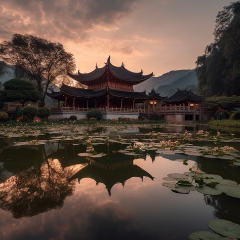 Lotus Pond, Circle Art, Buddhist Temple, Farm Life, Design Process, Buddhism, Interior Inspiration, Lotus, Avatar