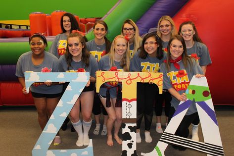 Toy Story Bid Day Zeta Bid Day Themes LSU ZTA Spring Bid Day Theme Bid Day Letters Toy Story Bid Day, Kappa Delta Chi, Recruitment Themes, Delta Chi, Sorority Events, Sorority Bid Day, Bid Day Themes, Big Little Reveal, Zeta Tau Alpha