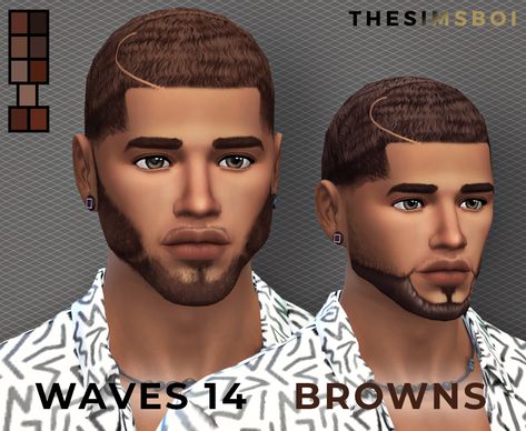 ::.. Re-Colors Hair Dump Part Four! ..:: I know it’s been a while, but I’m BACK! I fell in love with these hairs/beards & I just had to re-color them using my favorite palette “Browns O’ Choice.” I... Sims 4 Afro Hair Male, Sims 4 Afro Hair, Sims 4 Men Clothing, Sims 4 Hair Male, San Myshuno, Sims Baby, Sims 4 Black Hair, The Sims 4 Skin, Sims 4 Cc Kids Clothing