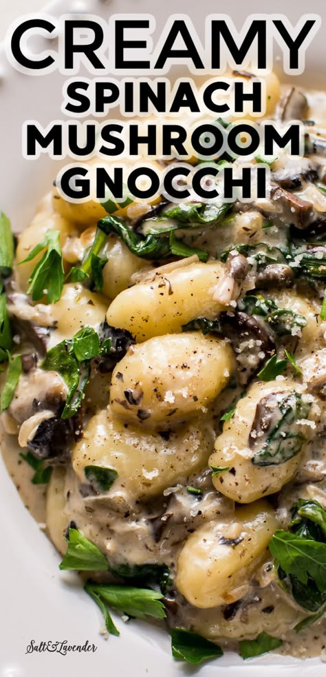 Sage Gnocchi, Mushroom Gnocchi, Spinach Gnocchi, Gnocchi Recipes Easy, Dairy Free Sauces, Gnocchi Dishes, Gluten Free Gnocchi, Cauliflower Gnocchi, Gnocchi Recipe