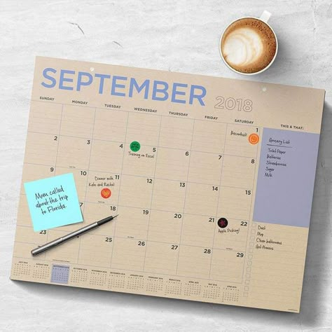 Large Desk Calendar, Desk Pad Calendar, Desk Calendar Pad, 달력 디자인, Academic Calendar, Bullet Journal Aesthetic, Desktop Calendar, Large Desk, Journal Aesthetic