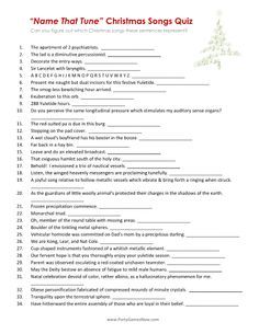 Christmas+Songs+Quiz+Printables Christmas Quizzes, Christmas Song Games, Christmas Song Trivia, Peppermint Schnapps, Flavored Liquor, Spiked Eggnog, Christmas Quiz, Xmas Games, Name That Tune