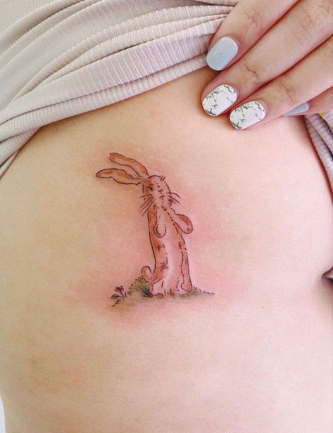 Children's book (velveteen rabbit) colored tattoo Knuffle Bunny Tattoo, Tattoo Ideas Rabbit, Velvetine Rabbit, Velveteen Rabbit Tattoo, Aesthetic Rabbit Tattoo, Rabbit Tattoo Color, The Velveteen Rabbit Tattoo, The Velveteen Rabbit Illustrations, Knuffle Bunny