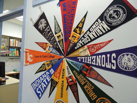 College Flags Decoration, College Pennant Display, Pennant Display, College Words, College Theme, Lewis And Clark College, Devils Advocate, College Pennants, Goals Board