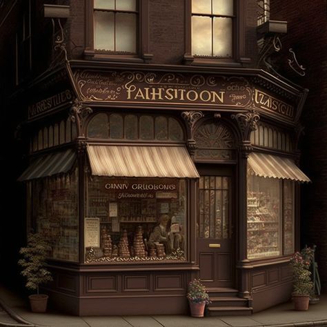 Victorian Bakery, Bloxburg City, Dark Royalty Aesthetic, Cafe Exterior, Chocolate Stores, Planet Coaster, Restaurant Exterior, Clothing Store Interior, Italian Cafe