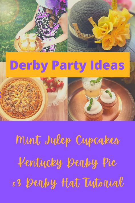 Celebrate this iconic event with a few dessert ideas reminiscent of the Kentucky Derby. Mint Julep cupcakes, Kentucky Derby Pecan Pie and instructions for getting creative and making your own extravagant derby hat for just $3! Easy Carrot Cake Cupcakes, Derby Party Ideas, Kentucky Derby Mint Julep, Kentucky Derby Pie, Picnic Cake, Derby Pie, Banana Walnut Bread, Famous Drinks, Easy Carrot Cake