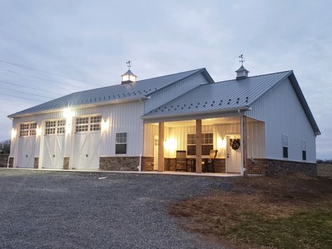 Taneytown, MD - Fetterville Sales Metal Shop Building With Living Quarters, Farm Buildings Layout, Shop With Temporary Living Quarters, Living Quarters In Shop Metal Buildings, Pole Barn Shop With Living Quarters, Shop With Man Cave, Shop With Apartment Plans, Metal Garage With Living Quarters, Pole Barns With Living Quarters