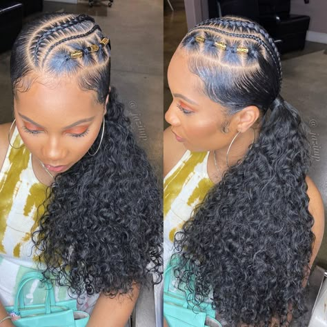 Packing Gel Styles, Parking Gel Hair Styles For Ladies, Parking Gel, Braided Updo Black Hair, Weave Ponytail Styles, Packing Gel, Loose Braid Hairstyles, Hair Styles For Ladies, Gel Hairstyles