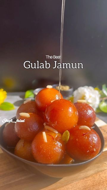 Easy Indian Dessert Recipes, Easy Indian Dessert, Gulab Jamun Recipe, Recipe Developer, Jamun Recipe, Vegetarian Fast Food, Gulab Jamun, Tastemade Recipes, Indian Cooking Recipes