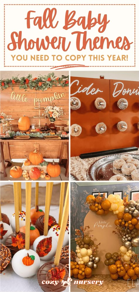 11+ Fall Baby Shower Themes Ideas You Need to Copy This Year! – Cozy Nursery Baby Shower Theme October, Autumn Theme Baby Shower Ideas, Fall Baby Shower Ideas For A Girl, October Baby Shower Ideas Neutral, October Baby Sprinkle Ideas, Gender Neutral Fall Baby Shower Ideas, Fall Theme Baby Shower For Girl, Falling In Love Baby Shower Theme, Fall Baby Boy Shower Ideas