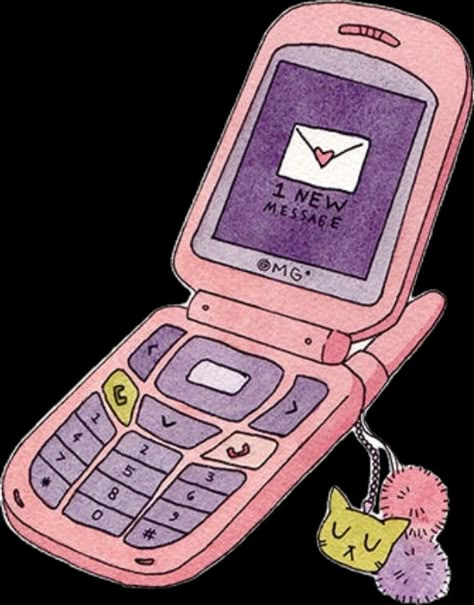 Y2k Phone Drawing, Cellphone Drawing, Telephone Drawing, Baby Hotline, Flip Phone Aesthetic, Daily Art Journal, Baddie Art, Female Sketches, Ace Tattoo