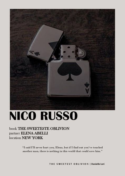 Nico Russo, The Sweetest Oblivion, Danielle Lori, Book Hangover, Fiction Books Worth Reading, Romantic Book Quotes, Short Novels, Recommended Books To Read, Dark Romance Books