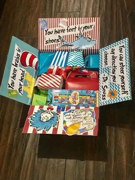 mystery box for care package College Gift Boxes, Care Package Decorating, Diy Care Package, Halloween Care Packages, College Mom, Birthday Care Packages, Deployment Care Packages, Military Care Package, Raffle Baskets