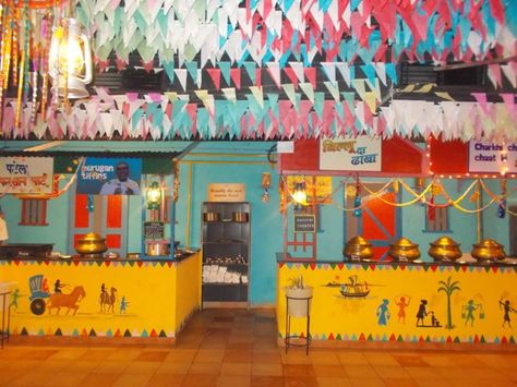 Diamond Plaza brings you Village Restaurant to you! Desi Dhaba Design Ideas, Village Theme Restaurant, Dhaba Interior, Desi Restaurant, Grafics Design, Restaurant Themes, Food Street, Food Stall, Food Court