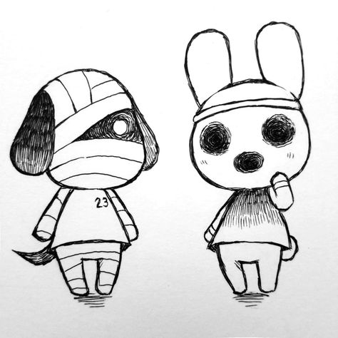 Animal Crossing Drawings Villager, Animal Crossing Character Drawing, Acnh Drawing Ideas, Coco Animal Crossing Fan Art, Animal Crossing Characters Drawing, Animal Crossing Coco Fanart, Animal Crossing Drawings Easy, Animal Crossing Character Base, Animal Crossing Base Drawing