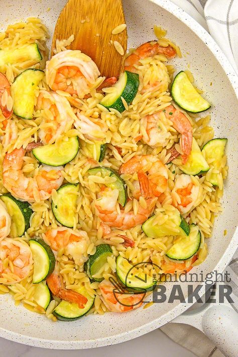 Zucchini Shrimp Recipes, Shrimp And Zucchini Recipes, Zucchini Sausage Soup, Shrimp Zucchini Recipes, Zucchini Sausage, Shrimp And Orzo, Shrimp And Zucchini, Shrimp Orzo, Shrimp Zucchini